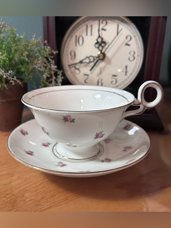 Other - (UT) Vintage Woodlands “Delicate Rose” Cup and Saucer